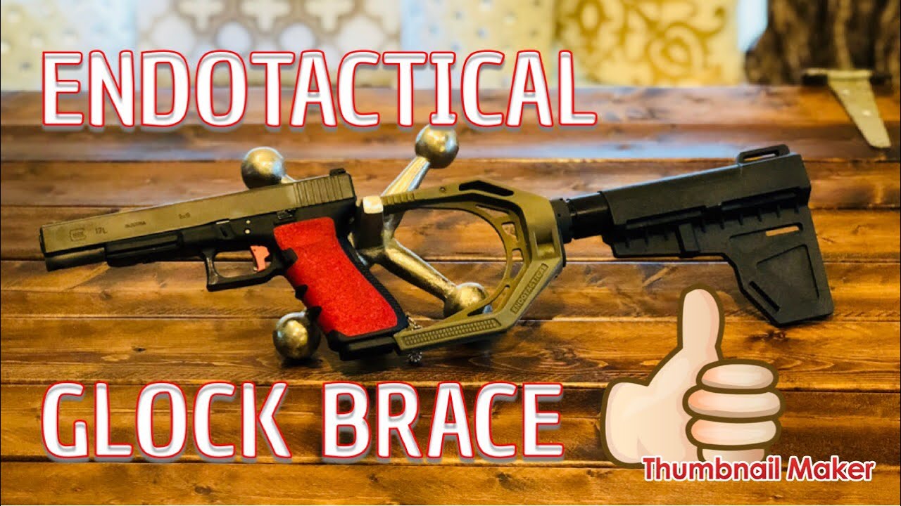 Glock Pistol Brace?  Endotactical On The G17L : Table Top & Range Review!