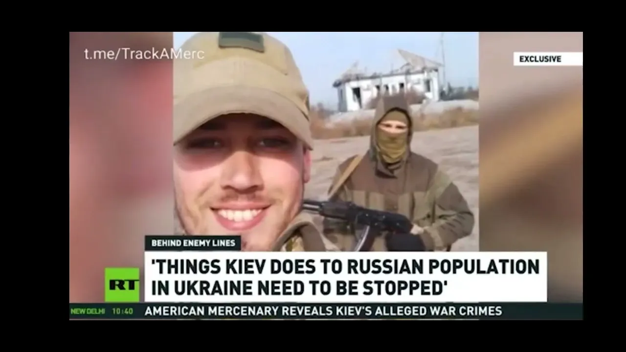 an American soldier turned spy in Ukraine.
