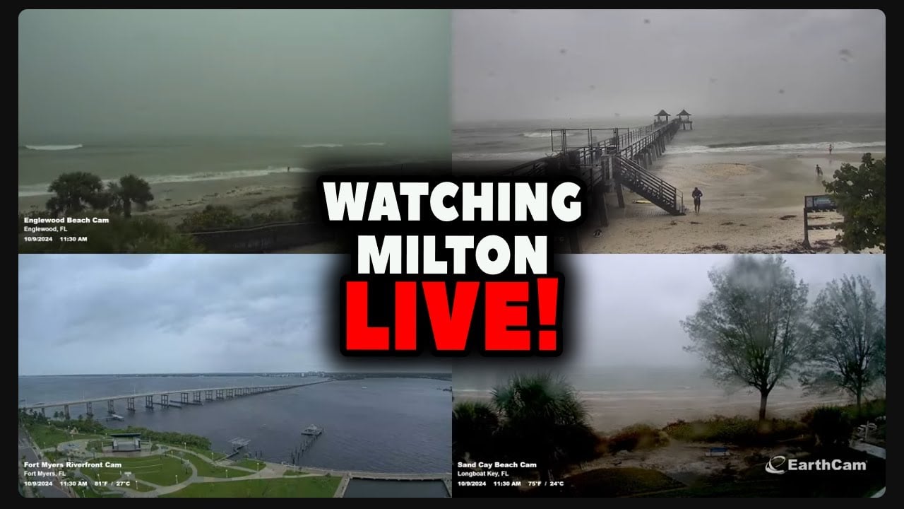 Watching Hurricane MILTON - LIVE (The Disturbing Illusion)