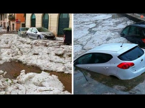 Hailstorm in Borja ,Spain! Tormenta ! tormenta zaragoza ! pulsation earth ! news today ! Granizo!