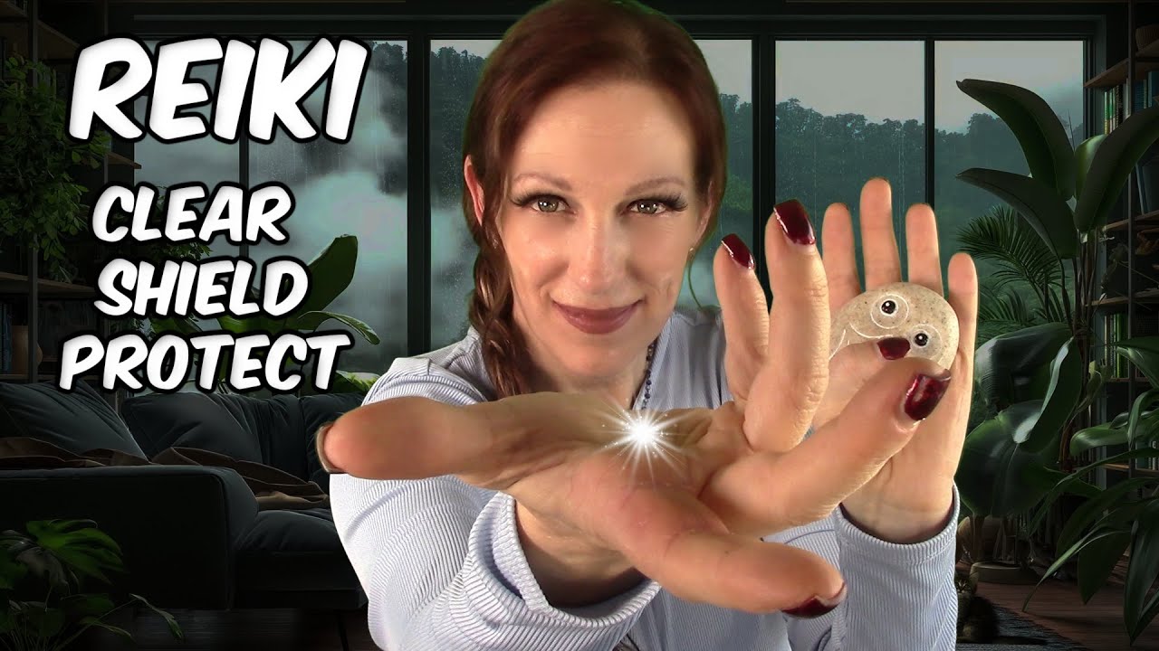 ASMR Reiki✨Clear Protect & Shield Your Energy & Self✨ Rain Storm Tingles💧💧💧