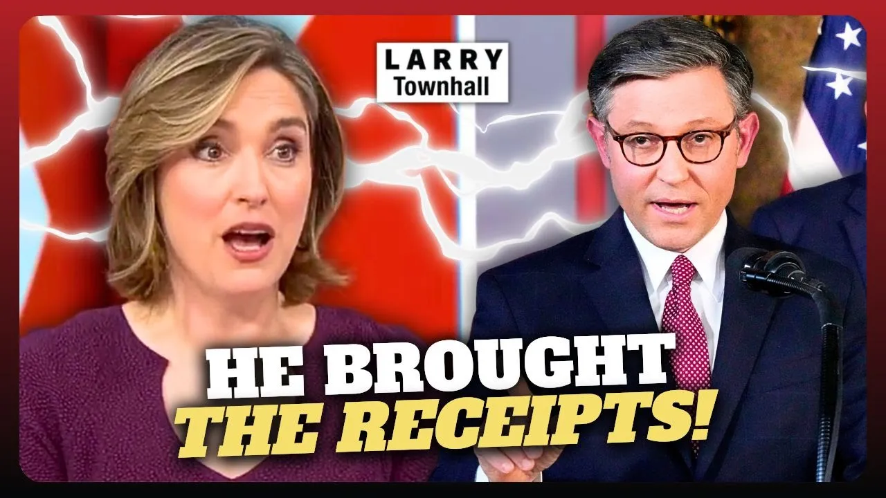 Speaker Johnson SECRETLY FILMS INTERVIEW: Margaret Brennan CAUGHT LYING!