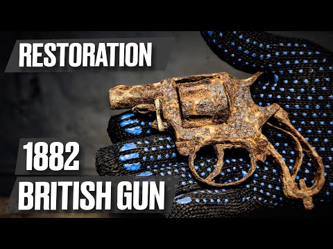 Gun restoration, 1882 British Bulldog Revolver, found in the ground | Restoration of antique