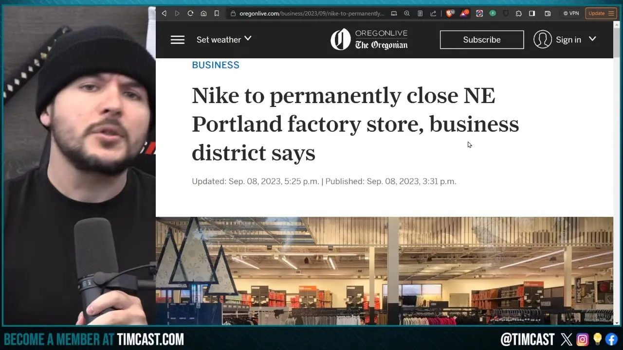 Portland Nike Store SHUTTERS As Crime EXPLODES, Democrats BEG Nike To Stay But REFUSE To Send Cops
