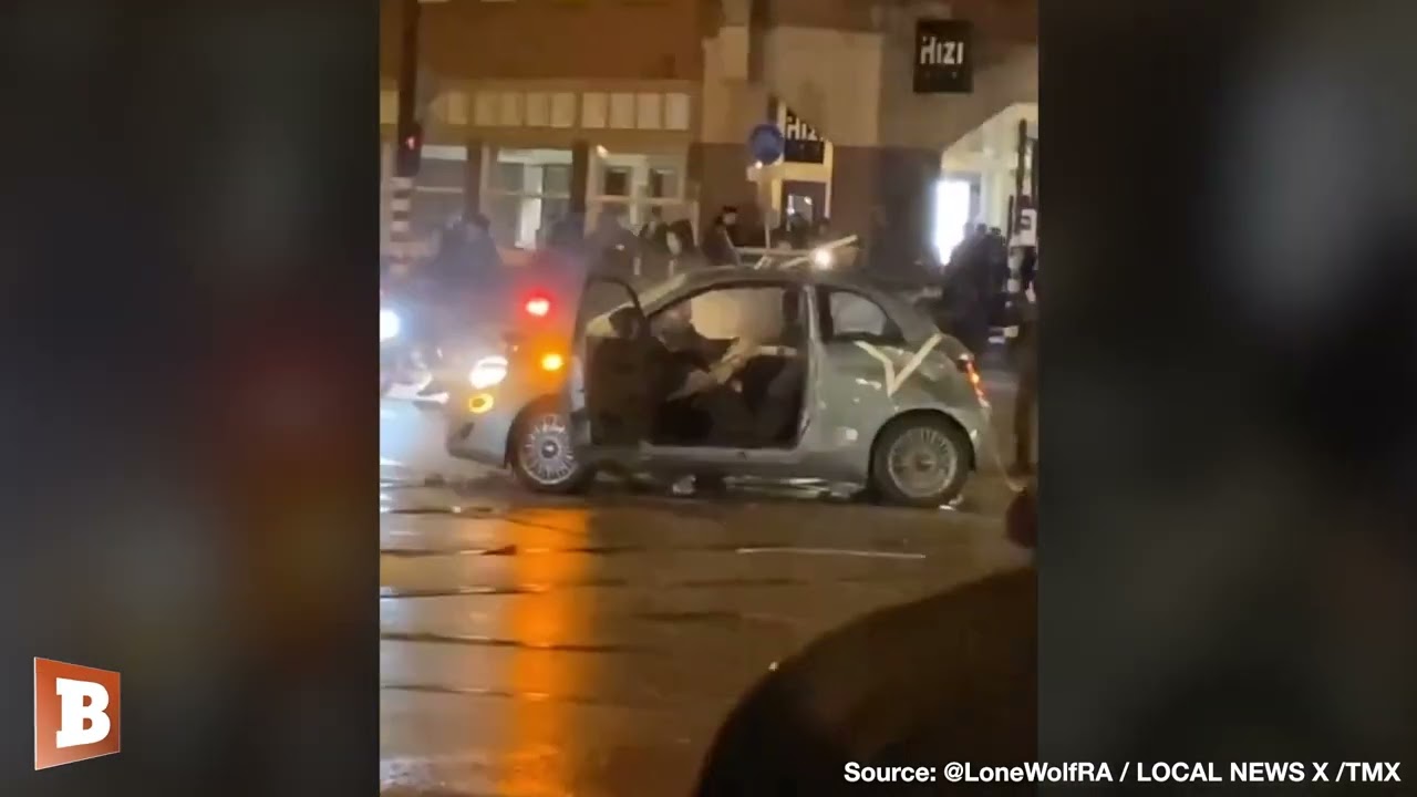 Moroccan Diaspora Smash Up Cars in Holland "Celebrating" World Cup Win