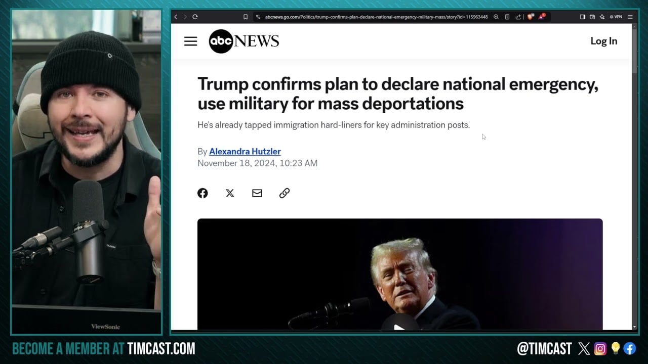 Trump CONFIRMS Military For Mass Deportations, May Invoke INSURRECTION ACT, Call National Guard