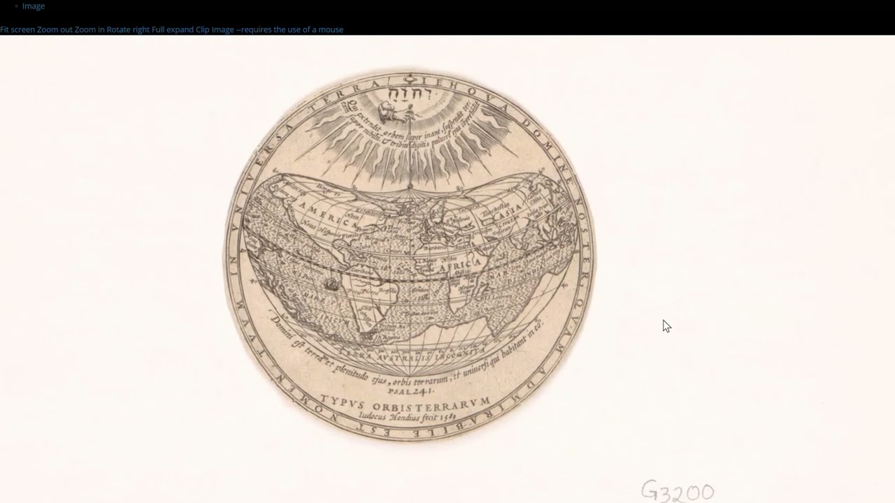 Old World Map: year 1589 Typvs orbis terrarvm