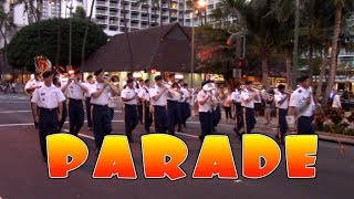 Parade in Waikiki Hawaii
