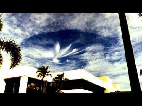 What was being described as a "Giant Disc" remained PARKED in the sky for SEVERAL hours near WPB, FL