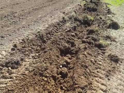 Homestead - 300 lb vs 500 lb tractor plowing 2/4