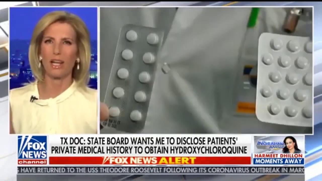 Dr. Yvette Lozano MD Interview on COVID-19 hydroxychloroquine with Laura Ingraham 05/14/2020