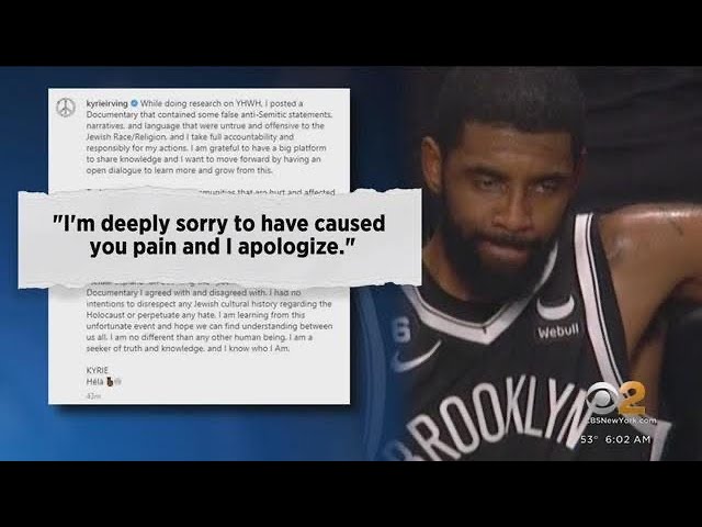 Kyrie why would jew apologize? 😡