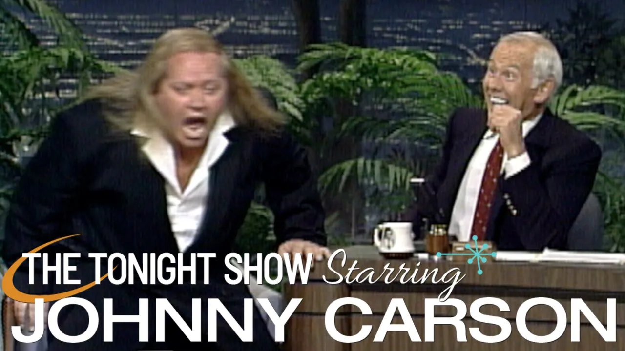 Sam Kinison Sings "Are You Lonesome Tonight" And Sits Down With Johnny | Carson Tonight Show