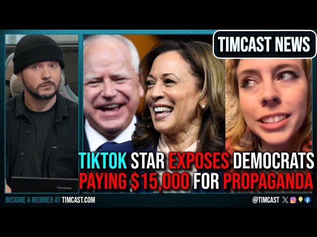 Tiktoker EXPOSES Democrats Paying $15,000 To Influencers For PROPAGANDA, Kamala IS FAKE