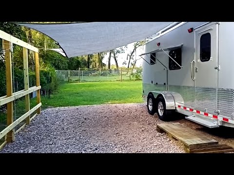 E39 Setting Up Camp At Home Part 1 - Travel Trailer Conversion