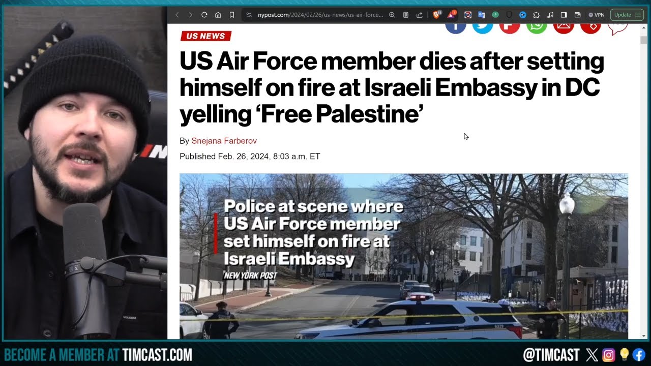 Active Duty Air Force Member DIES After SELF IMMOLATION, Far Leftist Took Life In Protest Of Israel