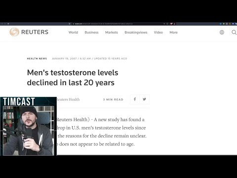 Feminism and Low Testosterone Are Destroying Civilization, Men Are Losing Testosterone And Are Weak