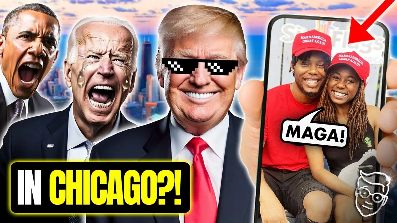 Young Black Patriots Wear MAGA Hats In Downtown Chicago | What Happens Next is INSANE 🇺🇸