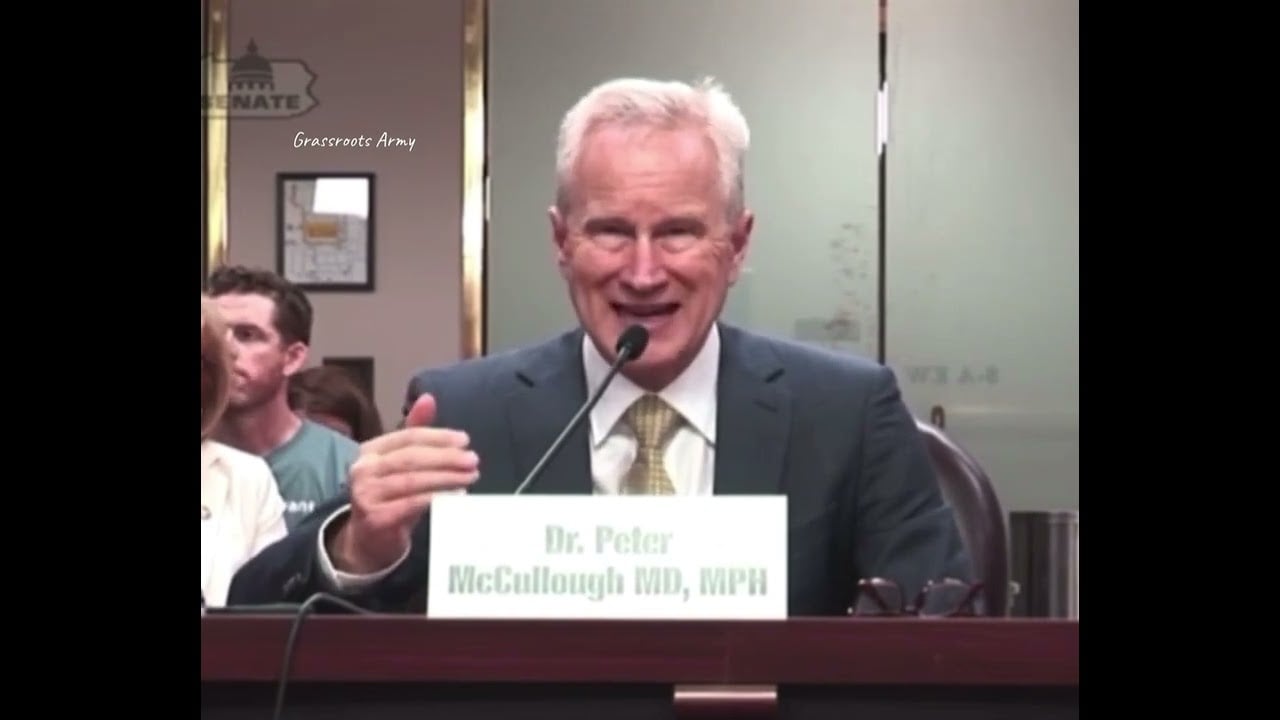 MUST WATCH About Vaccine Injuries! Dr. Peter McCullough Testifies In Pennsylvania Senate
