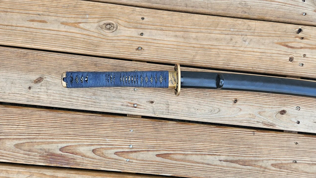 New Navy Blue Tsukamaki For Katana