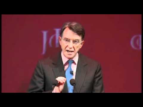 Lord Mandelson speaks at the IoD Annual Convention 2010