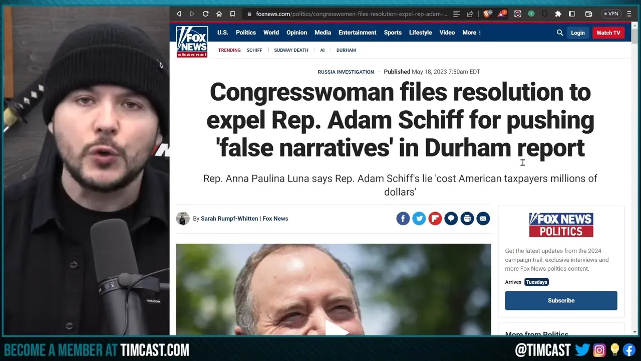 GOP Files To EXPEL Adam Schiff, FBI Whistleblowers Testifying To EXPOSE Democrat Corruption