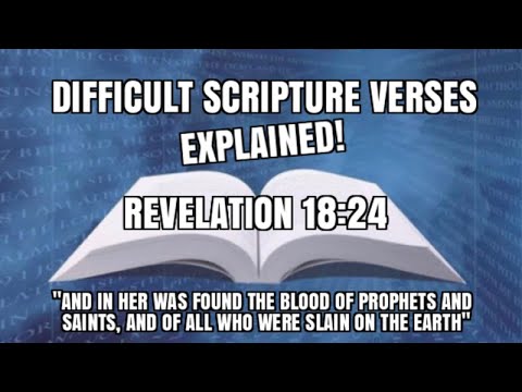 AND IN HER WAS FOUND THE BLOOD OF PROPHETS AND SAINTS