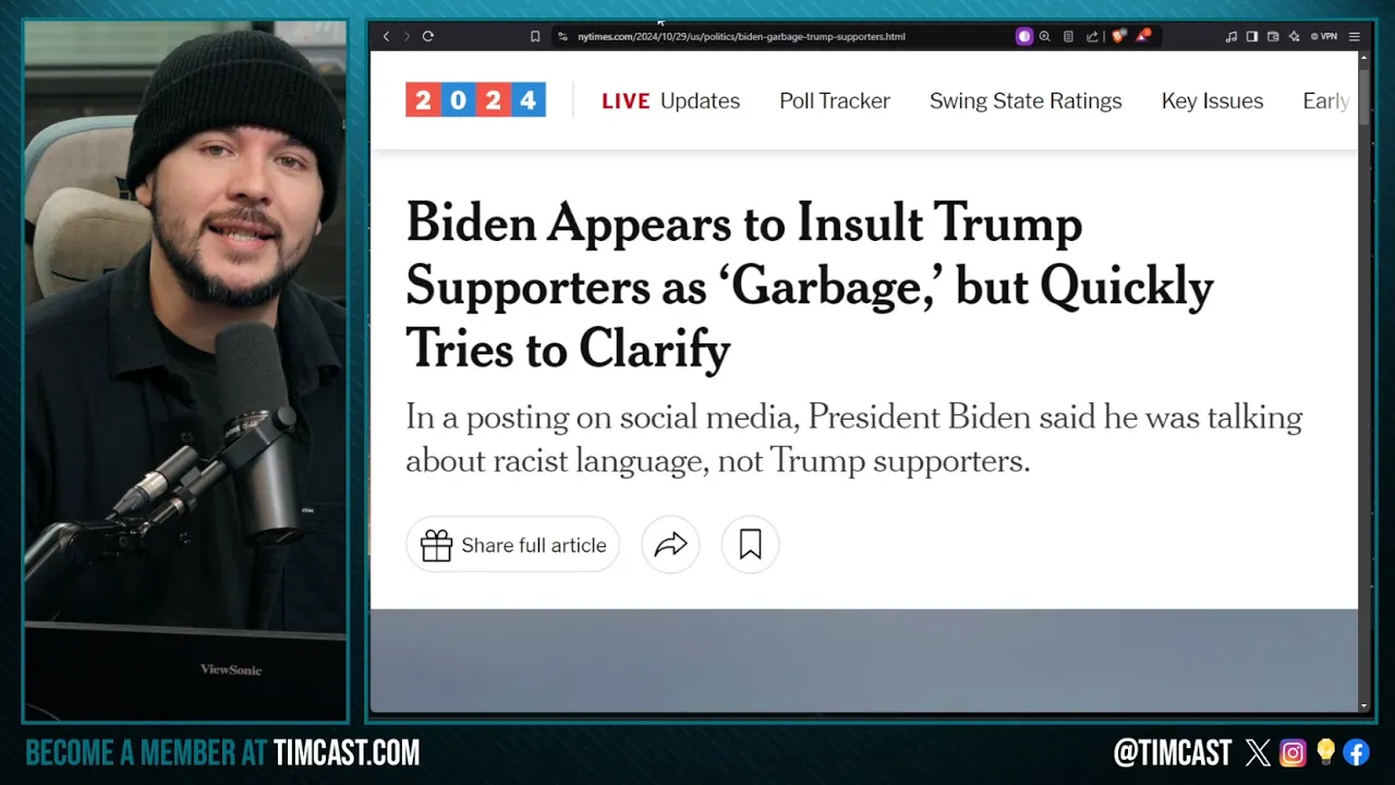 Biden Calls Trump Supporters GARBAGE, White House ILLEGALLY ALTERS Transcript To COVER IT UP