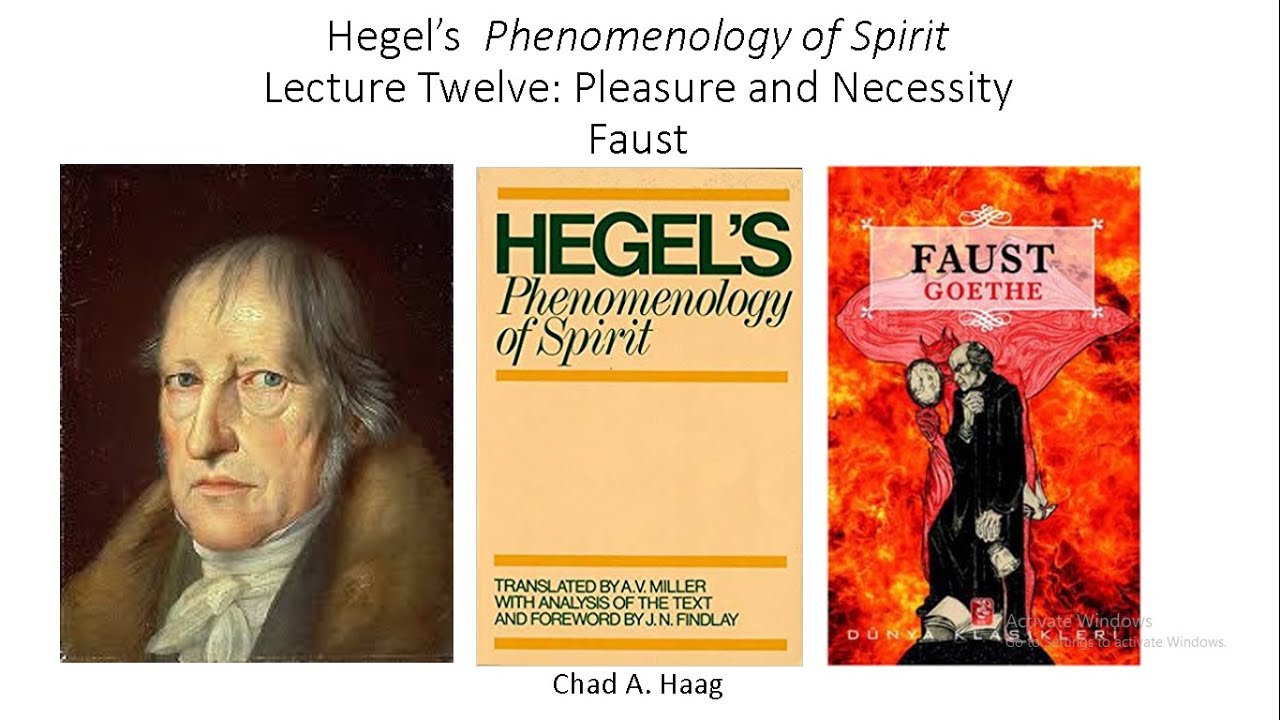 Hegel Phenomenology of Spirit Lecture 12 Pleasure and Necessity Faust