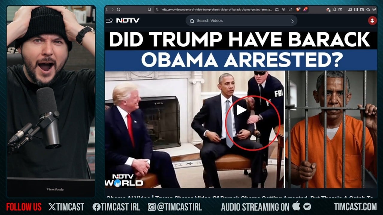 Trump Posts VIDEO Of Obama Arrest AI, Tulsi Posts Evidence Of Obama CONSPIRACY Against US | Tim Pool