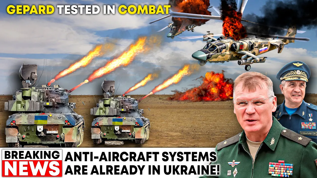 Finally! Ukrainian Army Starts Using Gepard Against Russian Air Force