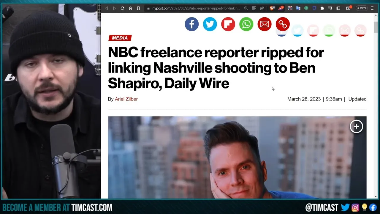 INSANE Journalist Blame Michael Knowles, Matt Walsh, And Ben Shapiro For Shooting, Media RUNS COVER
