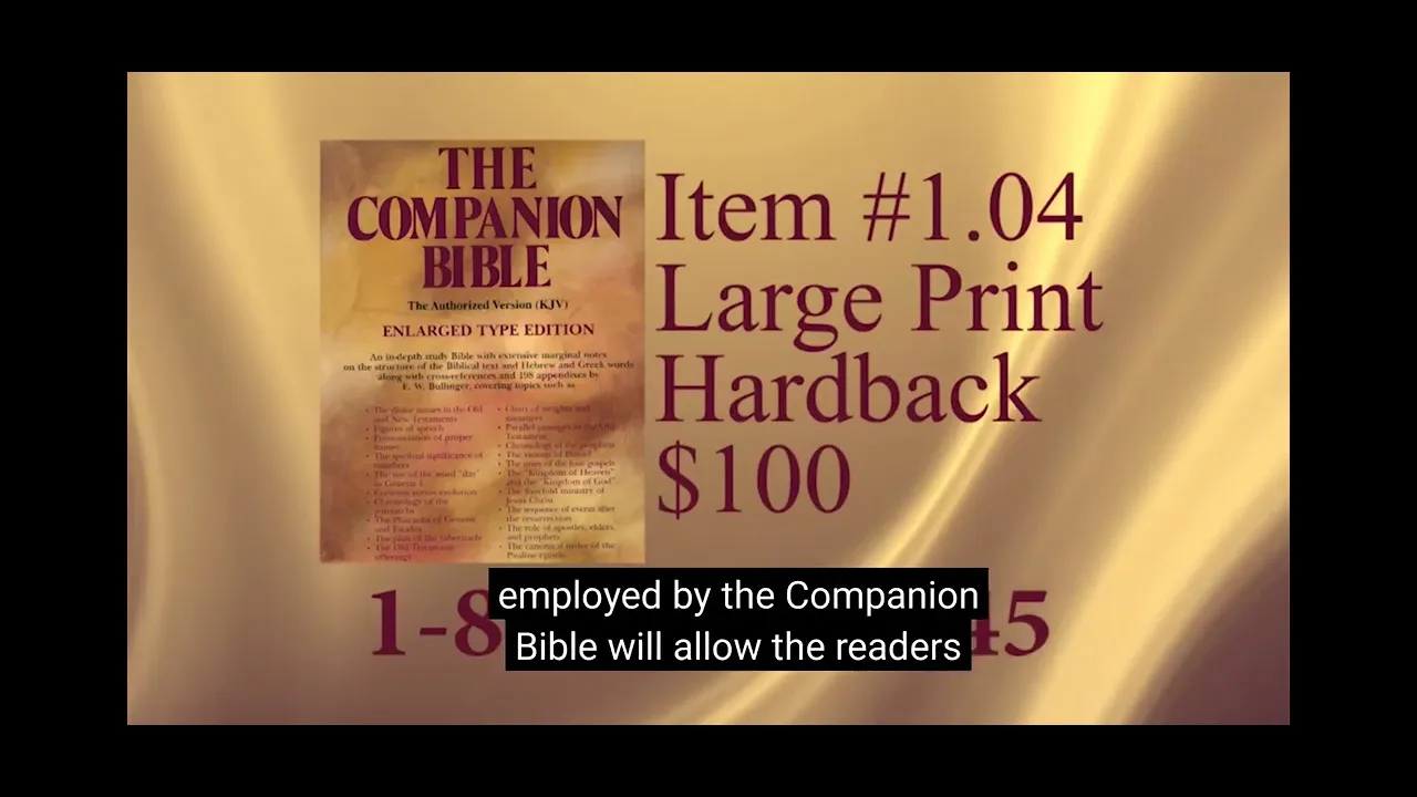 The Companion Bible is a necessary tool for diving deep into God's precious Word.