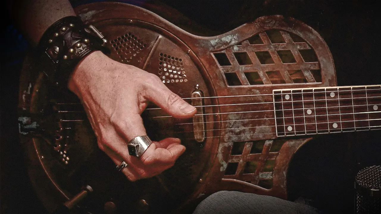 Soothing Resonator Guitar – Slide Blues in Open D – "Long Road Through the Rain"