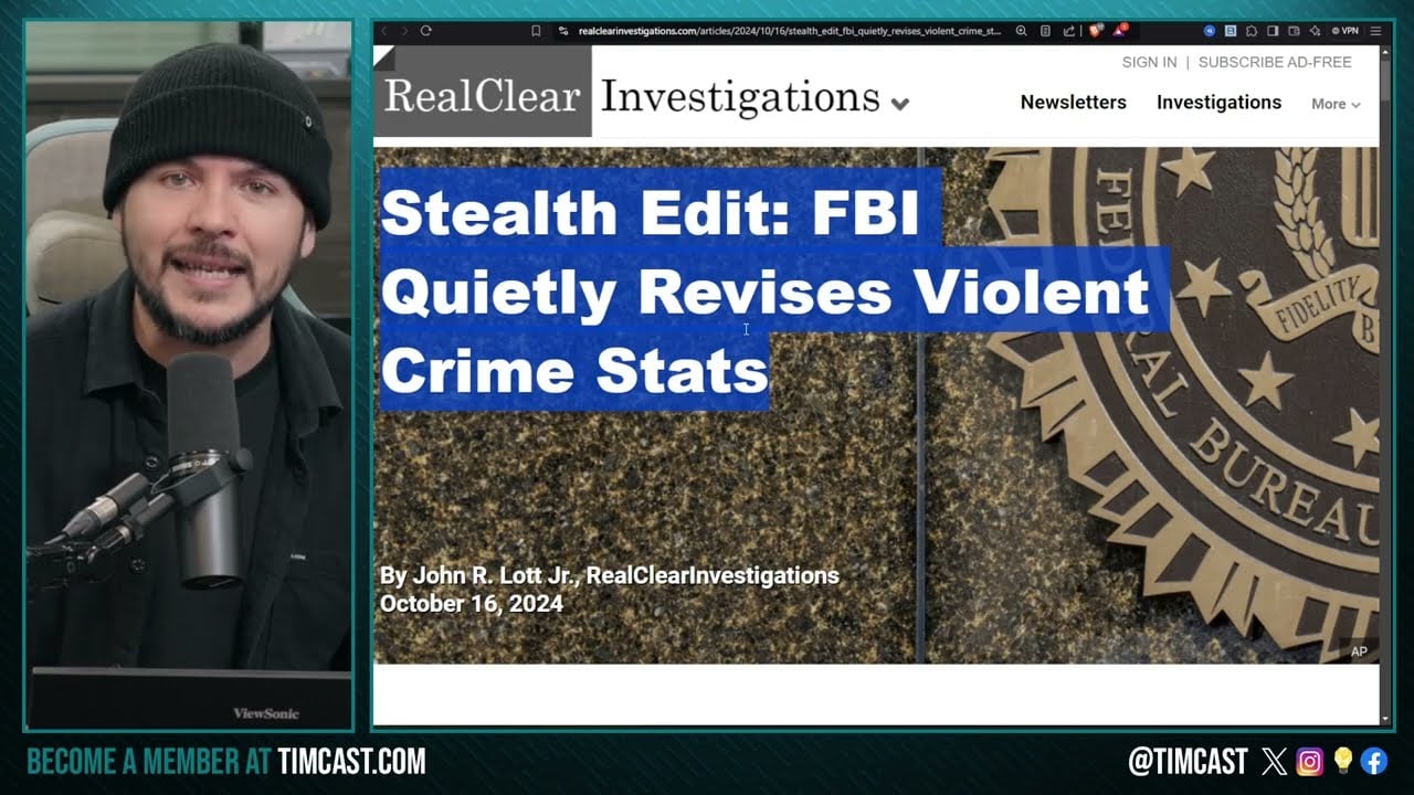 Trump Proven RIGHT, FBI Stealth Edits Crime Report PROVING Crime IS UP, Democrats LIED