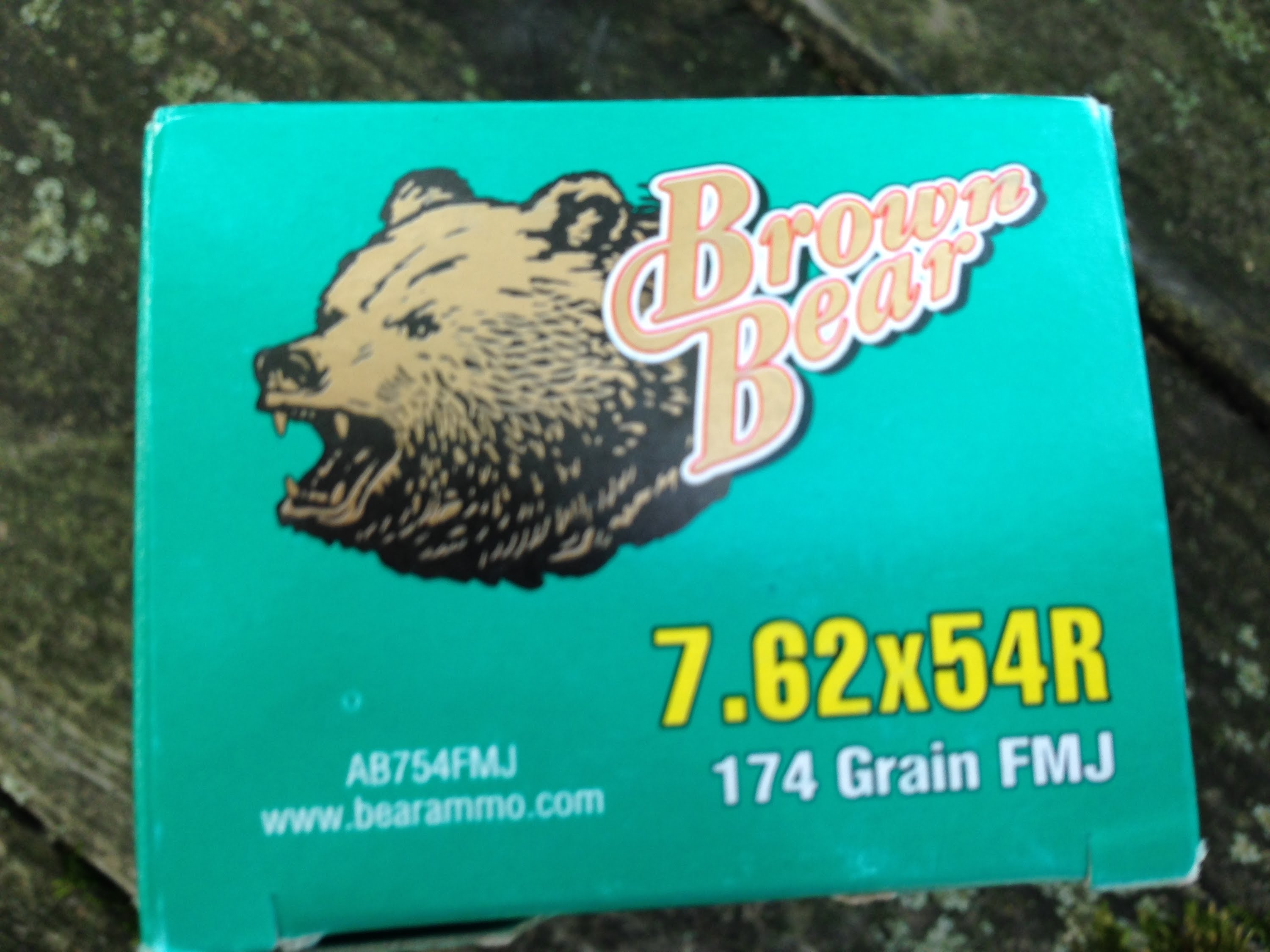 7.62x54R, Brown Bear 174gr FMJ (AB754FMJ) Velocity Test, 20" Barrel