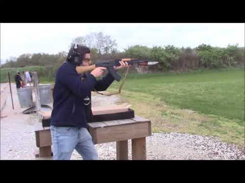 Shooting range with the WASR