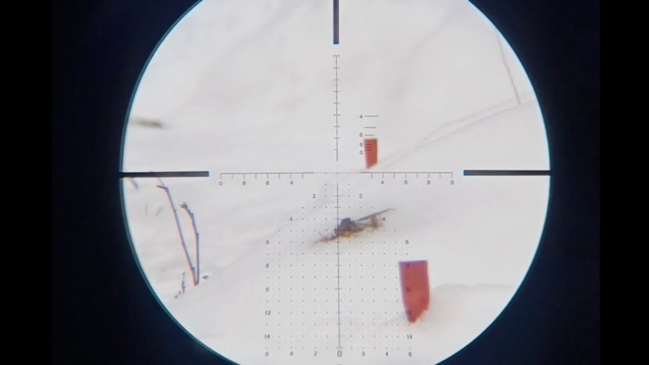 Range Estimating  Prone Target with Primary Arms - Athena BPR reticle - Ranging Ladder