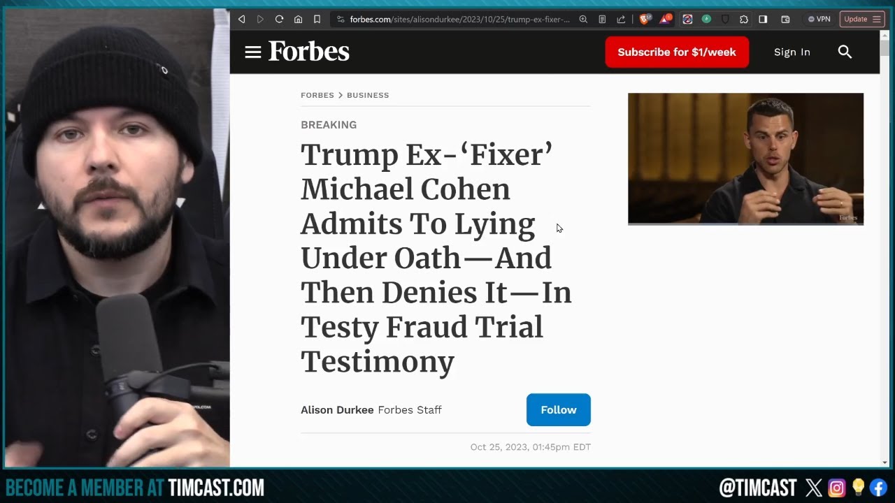 Trump Fraud Case COLLAPSES After Cohen ADMITS To Perjury, Judge REFUSES To Dismiss, May JAIL TRUMP