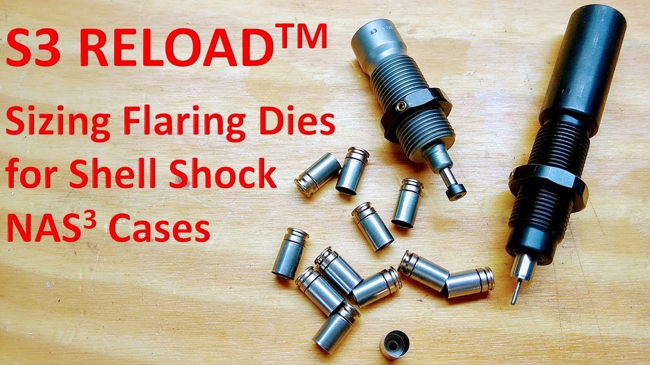 S3 RELOAD Sizing and Flaring Dies for Shell Shock Cases