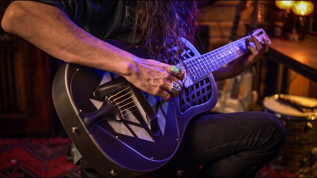 "The Devil Don't Ride Shotgun" • Chill Blues Guitar on Baritone Resonator