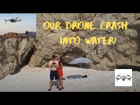 We drowned our drone (DJI Mavic Air 2 drone crash - fail)