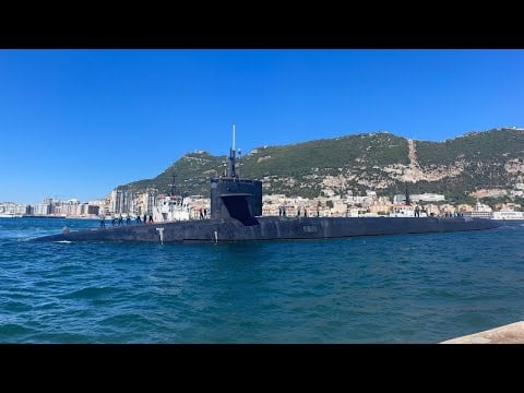 American Ballistic Missile Submarine Makes Rare Stop In Gibraltar