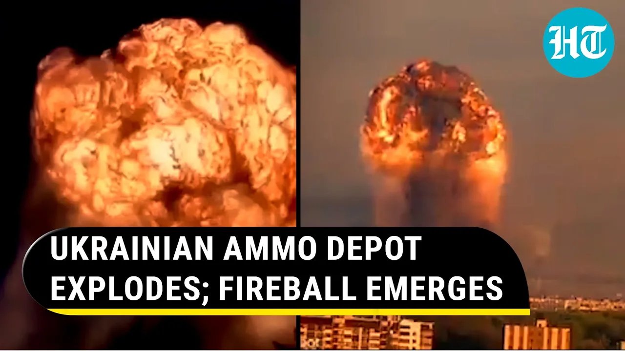 Putin 'strikes' NATO-supplied ammunition; Explosions shake Ukraine's Khmelnytskyi Oblast