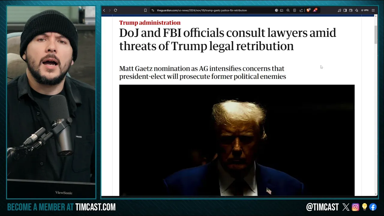 Trump RETRIBUTIONIS HERE, Corrupt DOJ PANIC, Hire LAWYERS In Fear Of Matt Gaetz, Kash Patel & Trump