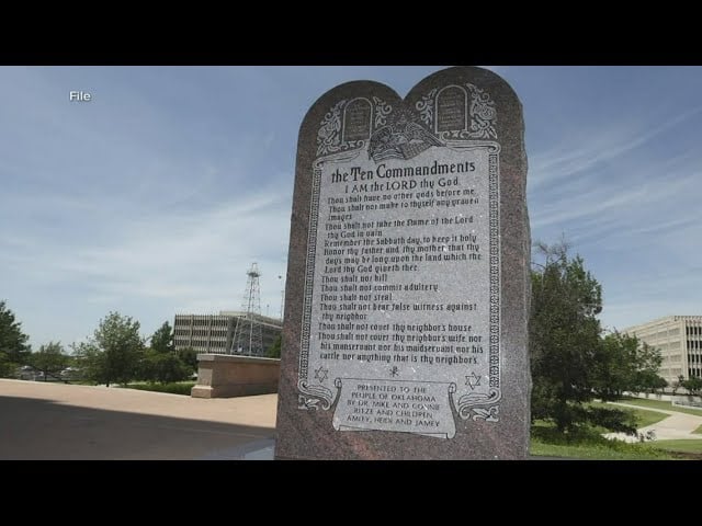 Louisiana Governor Jeff Landry signs bill mandating public classrooms display the ten commandments