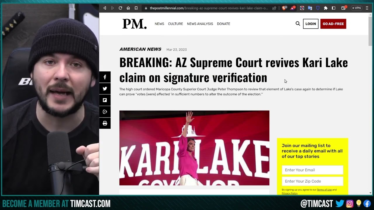 KARI LAKE WINS APPEAL, Court MUST Review Signature Verification In AZ Lawsuit, THIS COULD BE IT