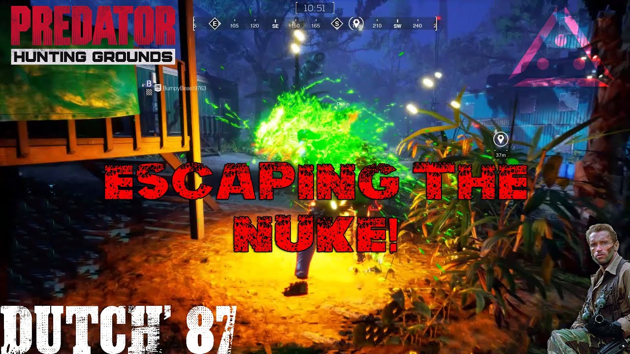 Predator: Hunting Grounds ESCAPING THE NUKE! | AVPUNKNOWN