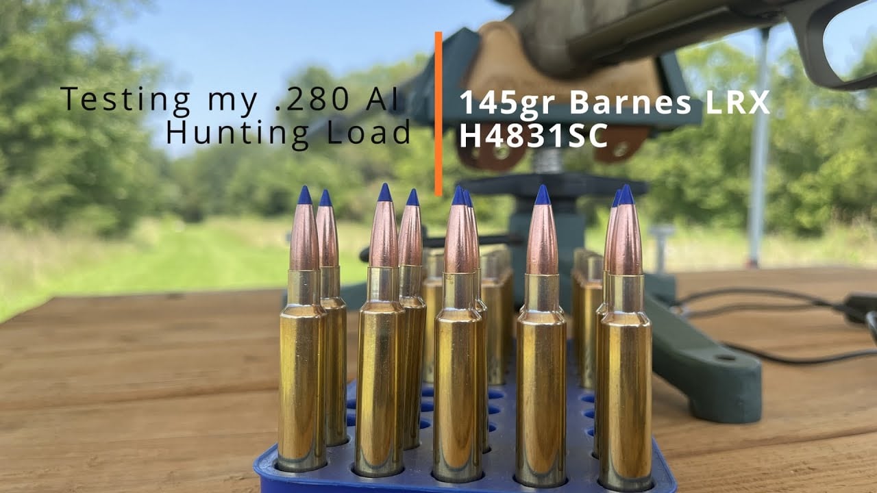 Testing my .280 Ackley Improved Hunting Load (145gr Barnes LRX)