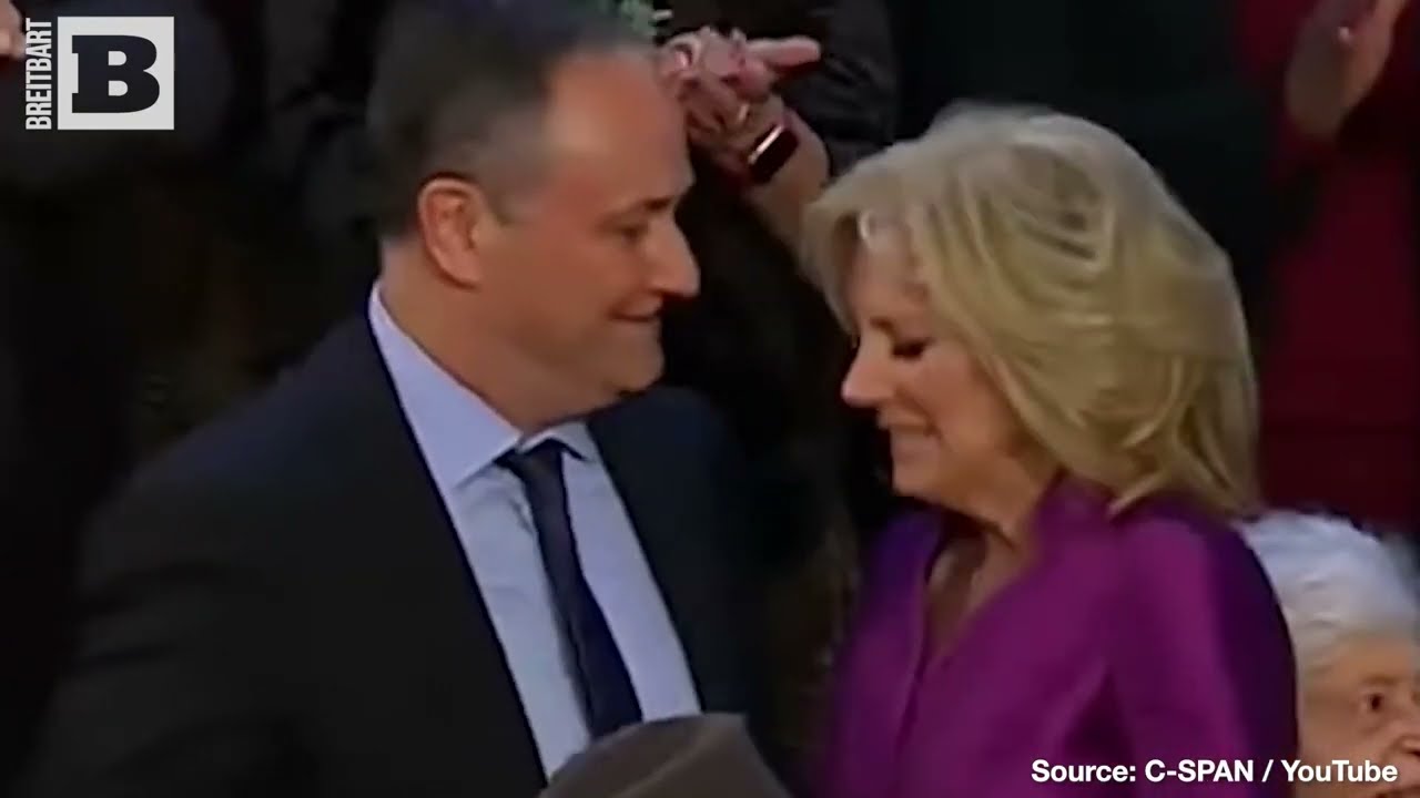 BIZARRE: Jill Biden and Kamala's Husband KISS at State of the Union